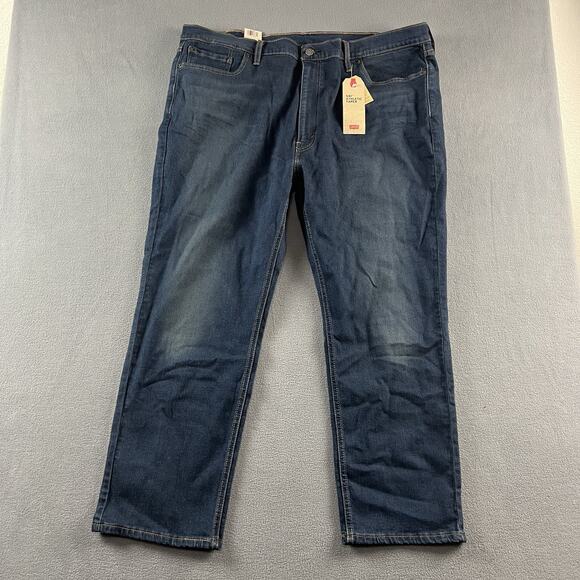 Levis 541 Jeans Mens 44X30 Blue Athletic Taper Fit Stretch Casual Denim Pants - Picture 1 of 9